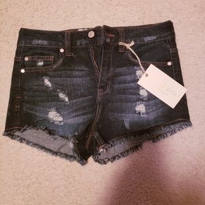 Denim shorts